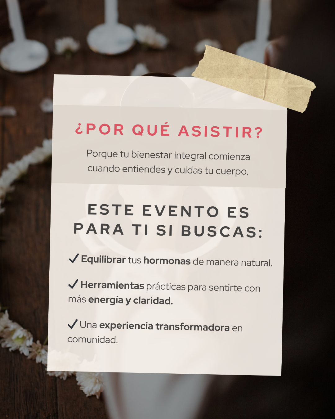 Ticket para Taller Hormonal: Conociendo mi Ciclo - MaríaCacao